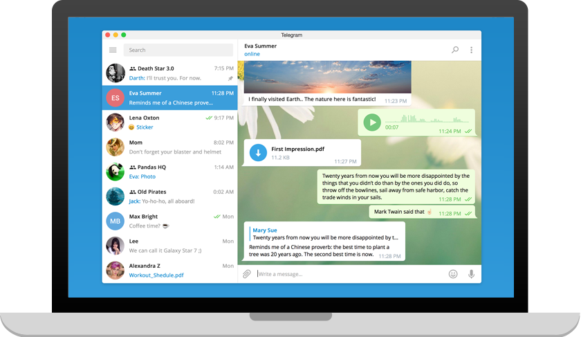 Telegram Desktop Screenshot